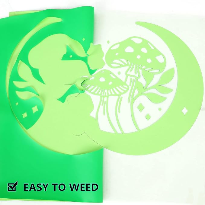 FUNKAKA Glow in The Dark Heat Transfer Vinyl Roll, Glow in Dark HTV Vinyl - Image 4