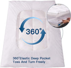 ELEMUSE King Size Extra Thick Fusion Goose Down Feather Filled Mattress Topper - Image 4