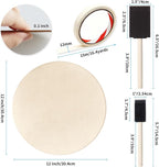 12 Inch Unfinished Wood Circles, 4 Pack Blank Wood Rounds - Image 2