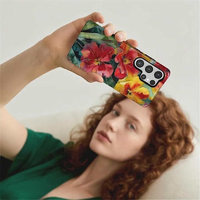 Case for Samsung Galaxy S26 Ultra Case, Vintage Floral Girly Design- Hybrid - Image 7