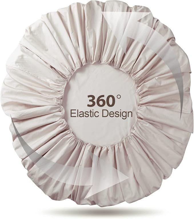 100% Egyptian Cotton Fitted Sheet, 600 Thread Count, 8-16" Deep Pocket Sheet - Image 7