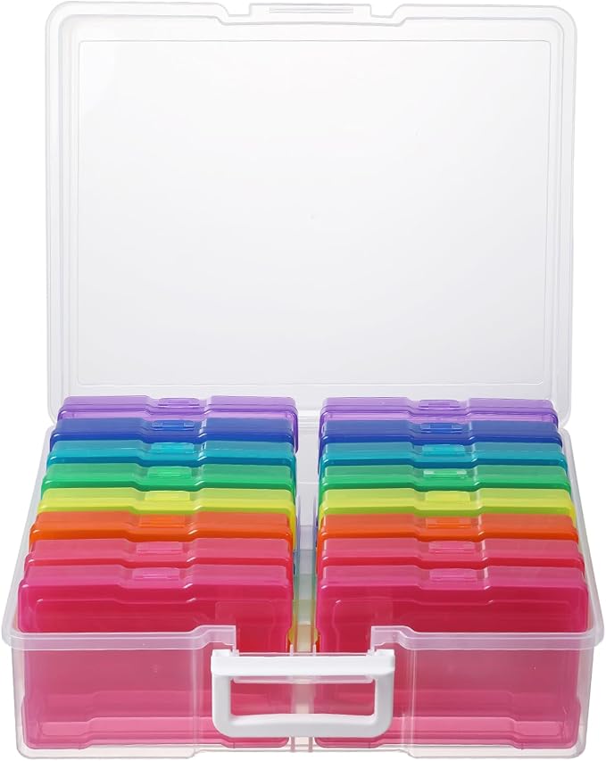 novelinks Photo Storage Box and 16 Inner 4" x 6" Photo Storage Containers | by novelinks