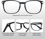 Blue Light Glasses for Woman Men | 99% Blue Light Blocking Glasses for Computer - Image 6