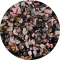 Natural Chip Stone Beads Black Stripe Rhodochrosite 5-8mm About 400 Pieces by Cmidy