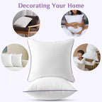 JOLLYVOGUE Euro Size Pillows Set of 2, Luxury Fluffy Hotel Quality - Image 6