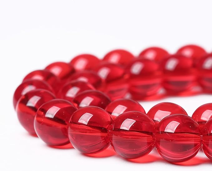 12mm 32pcs Red Glass Crystal Beads Stone - Image 5
