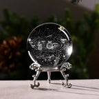 3D Solar System Crystal Ball Glass Universe Gifts | 60mm Glass Astronomy Globe - Image 2
