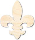 Unfinished Wood Fleur di Lis Shape | Saint's Football | France | DIY Craft by 24HourCrafts