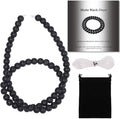 6mm Matte Black Onyx Bead, 15-Inch Matte Round Loose Stone Beads by THRELE