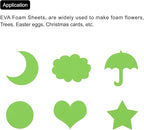MECCANIXITY EVA Foam Sheets Green 19.7 Inch x 19.7 Inch 1mm Thick Crafts Foam - Image 6