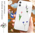 80 Pieces Natural Flower Stickers - Image 6