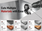 Sheet Metal Cutter for Electric Drill, Upgrade Fast Cutting Metal Shears Drill - Image 2
