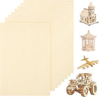 8 Pack Basswood Sheets for Crafts by HOME