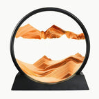 BGFJYUK Moving Sand Art Picture in Motion, Round Tempered Glass 3D Deep Sea by BGFJYUK