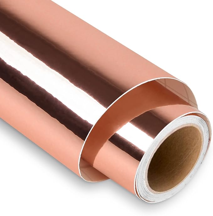 Lya Vinyl Rose Gold Permanent Vinyl Roll, Party Decoration by LyaVinyl