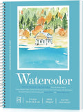 Watercolor Paper Pad, Watercolor Sketchbook 7" x10” 140lb/300gsm, Spiral Bound by Unknown