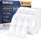 Double Sided Tape Heavy Duty, Picture Hanging Adhesive Strips) by Bekhic