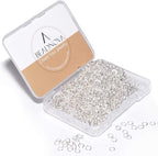 BEADNOVA 4mm Silver Jump Rings for Jewelry Making Open Jump Rings for Keychains by BEADNOVA