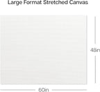 KINGART Stretched White Canvas Set – Rectangle, 48x60 Inch, Triple Gesso Primed - Image 5