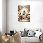Jesus With Children Canvas Wall Art Jesus Teaching Children picture Wall Decor - Image 7
