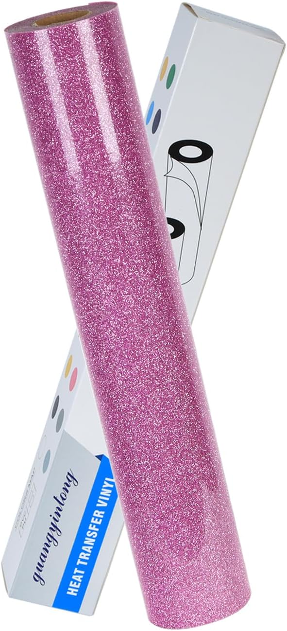 guangyintong Heat Transfer Vinyl Glitter Purple HTV Rolls, Glitter HTV Vinyl by guangyintong