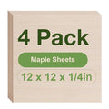 Rowood 4 Pack Maple Plywood 1/4, 6mm Thick Unfinished Wood by RowoodAssembleArtDecorateLife
