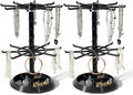 2pcs black 2 Tier Rotating Jewelry Display Stand, Necklace Holder, Jewelry Tree by Cchenxxi
