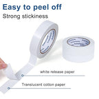 Double Sided Tape 1 Inch x 30 Yards, 3 Rolls Double-Sided Adhesive Tape - Image 4