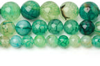 35pcs Smooth Natural Green Agate Beads，10mm Dragon Vein Gemstone Round Loose - Image 7