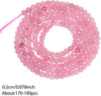 2mm 180pcs Strawberry Quartz Tiny Gemstone Beads - Image 3