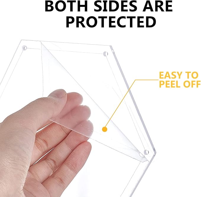 BENECREAT 6Pcs Mixed Sizes Hexagon Quilting Template Transparent Pressure Plate - Image 4