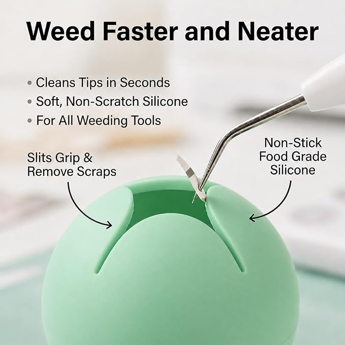 iVyne Berry Suctioned Vinyl Weeding Scrap Collector | Versatile Multi-Surface - Image 3