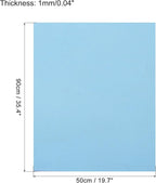 MECCANIXITY EVA Foam Sheets Light Blue 19.7 Inch x 35.4 Inch 1mm Thick Crafts - Image 2