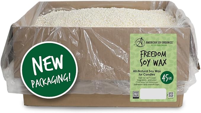 American Soy Organics- 45 lb of Freedom Soy Wax Beads by AmericanSoyOrganics