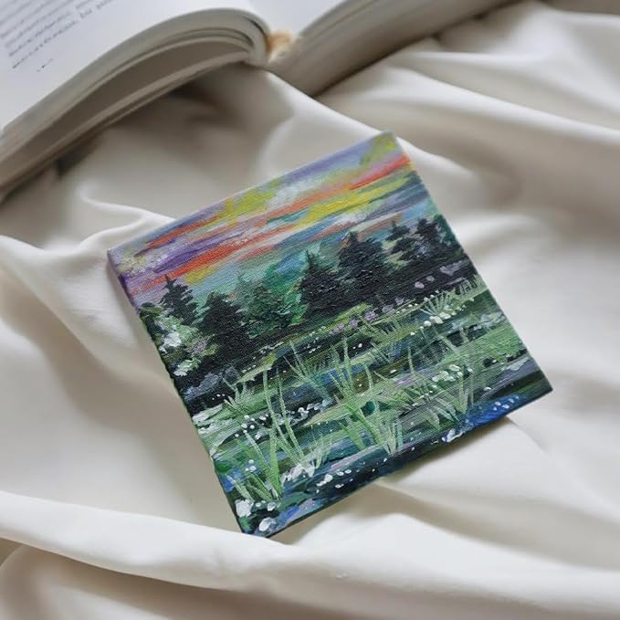 Mini Canvas for Painting 4x4 inch, 56 Pack Bulk Small Painting Canvases for - Image 5