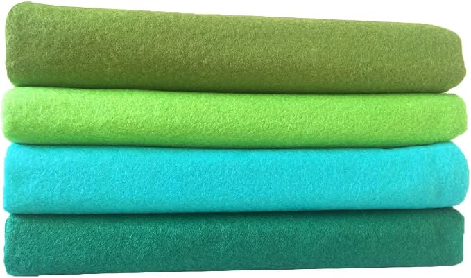 4pcs Thick 1.4mm Soft Felt Fabric Sheet Assorted Color Felt Pack DIY Craft - Image 3