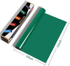 RENLITONG Glossy Green HTV Vinyl 12" x 35ft Roll - Image 2