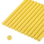 MECCANIXITY 12 Pcs Bright Yellow Cylinder Sealing Wax Stick Glue Gun Wax Seal by MECCANIXITY