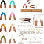 FASHEWELRY Resin Wood Earring Kit - Image 6