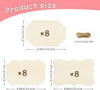 FSWCCK 24 Pieces Unfinished Hanging Wood Sign Blank - Image 3