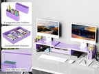Spacrea Metal Desk Organizers and Accessories, Dual Monitor Stand Riser - Image 6