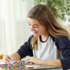 Pony Beads 4000 Pcs, Acrylic Plastic, Cylindrical, Loose Beads - Image 5
