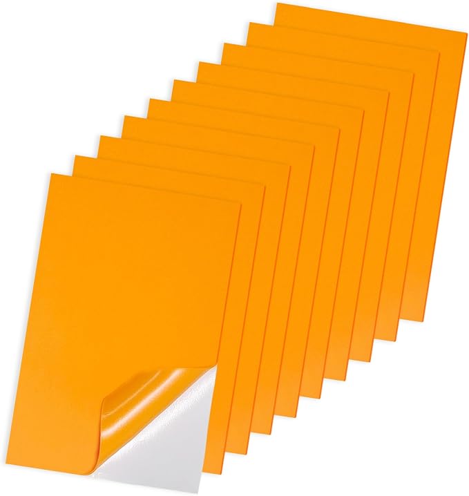 Adhesive Foam Sheets, 7x11.3 Inch Craft Eva Foam Sheets, 2mm Thick 10 Pcs by Xirlivpc