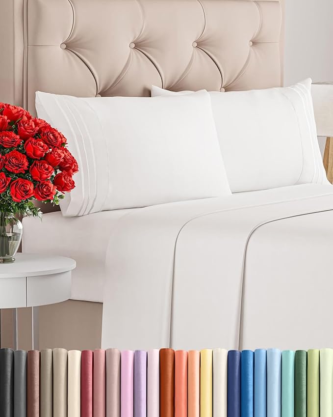 Cal King Size 4 Piece Sheet Set by CGKUnlimited
