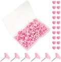 ELANE 100 Pcs Heart Thumb Tacks by ELANE