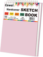 9"x12" Sketchbook Pink, 1 Pack-100 Sheets Cute Sketchbook by Unknown