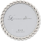 Lawrence Frames Metal Frame, Rope Design, 4x4 Round by LawrenceFrames
