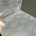 3D Plastic Embossing Folder Template Graduation Doctoral Hat Texture 4.13x5.71 - Image 4