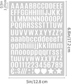3040Pcs 20 Sheets Small Letter Number Stickers, 1/2inch Self-Adhesive Vinyl - Image 2