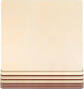 7 Pack 12 x 12 Inch Basswood Sheets Plywood Board, Unfinished Blank Square Wood by WYKOO
